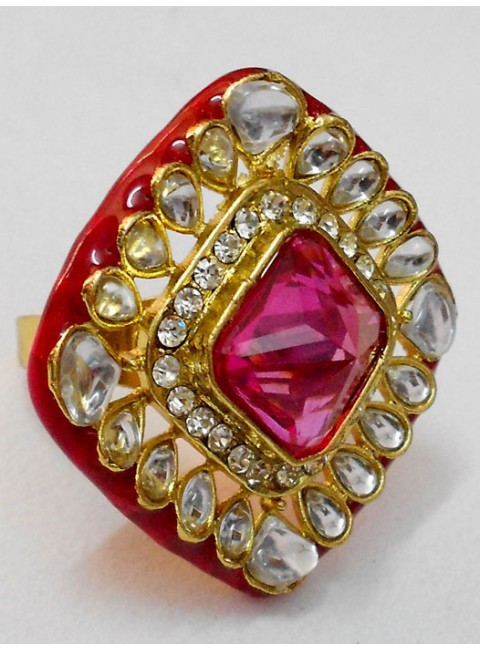 Kundan Finger Ring